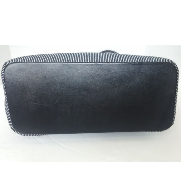 Tote Bag Jeans Texture and leather - Picture 3 of 4